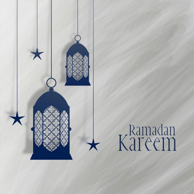 Ücretsiz Vektör ramazan kerim fener ve yıldız dekorasyonu