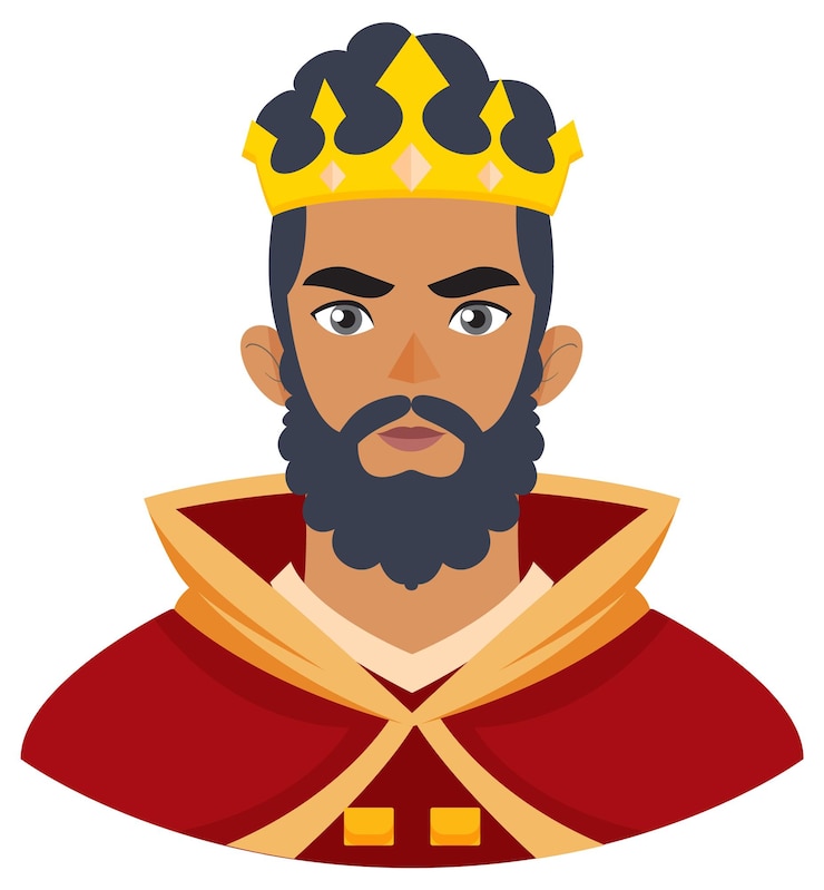 Ücretsiz Vektör regal king with crown