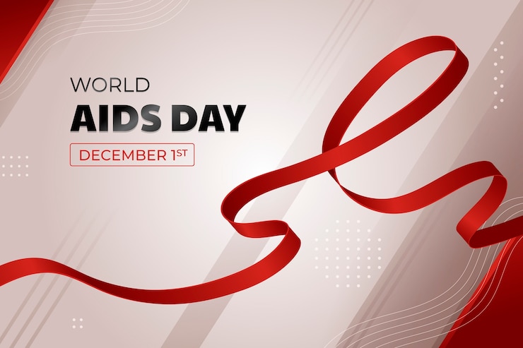 Ücretsiz Vektör renk geçişli dünya aids günü arka planı
