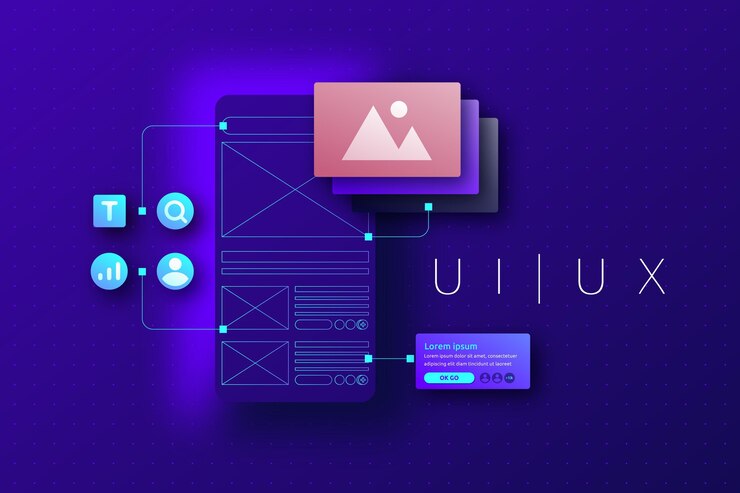 Ücretsiz Vektör renk geçişli ui/ux arka planı