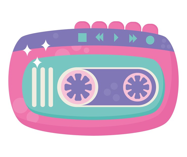 Ücretsiz Vektör retro boombox design