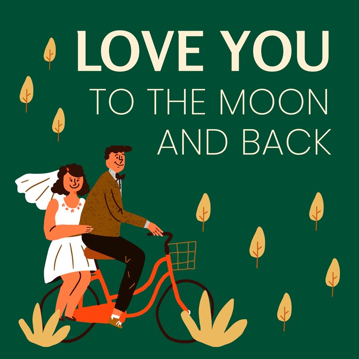 Ücretsiz Vektör romantic instagram post template, wedding doodle with love quote vector