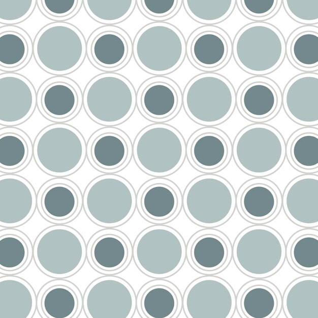 seamless round geometric pattern vector