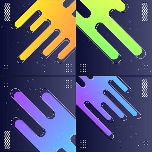 Seamless Vector Patterns with Diagonal Stripes Abstract Designs