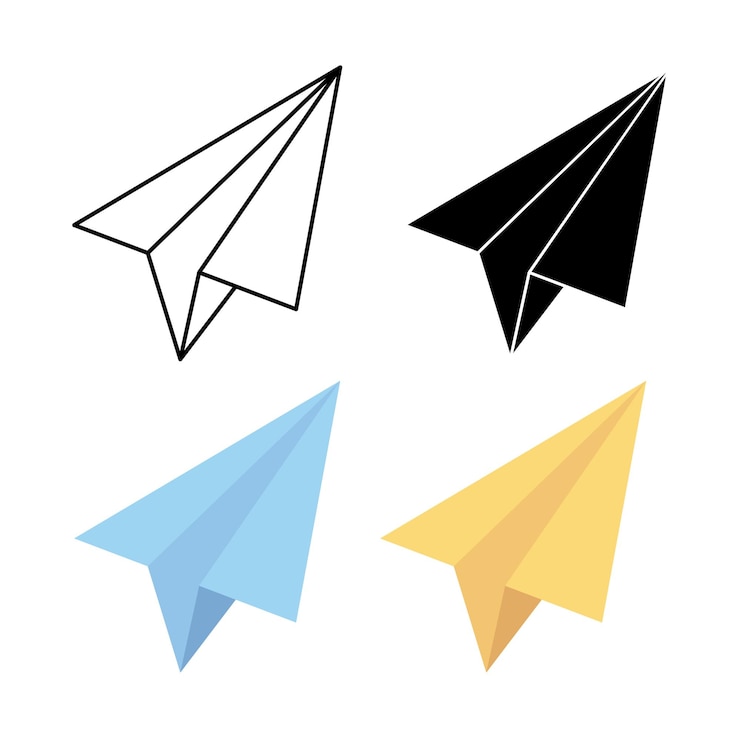 Ücretsiz Vektör send paper airplane