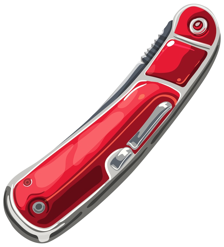 Ücretsiz Vektör sleek red multitool vector illustration