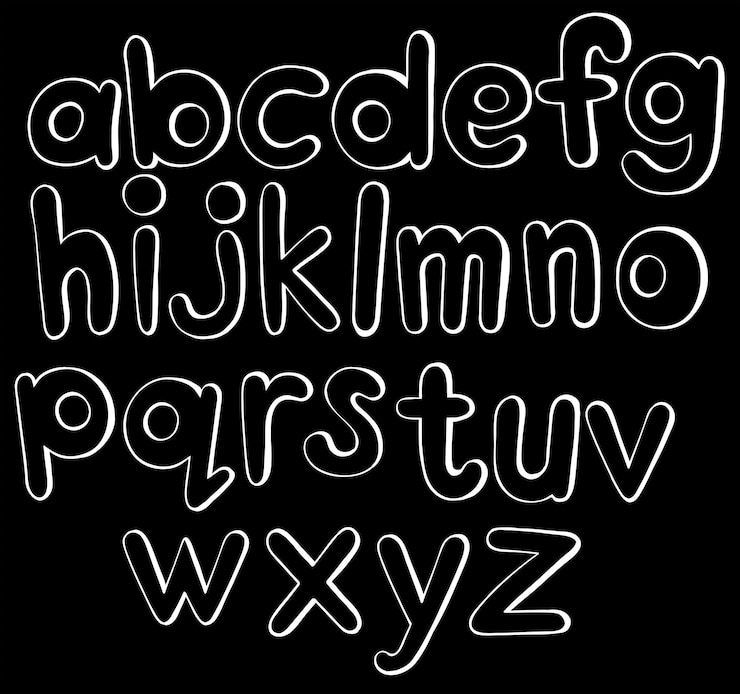 Ücretsiz Vektör small letters