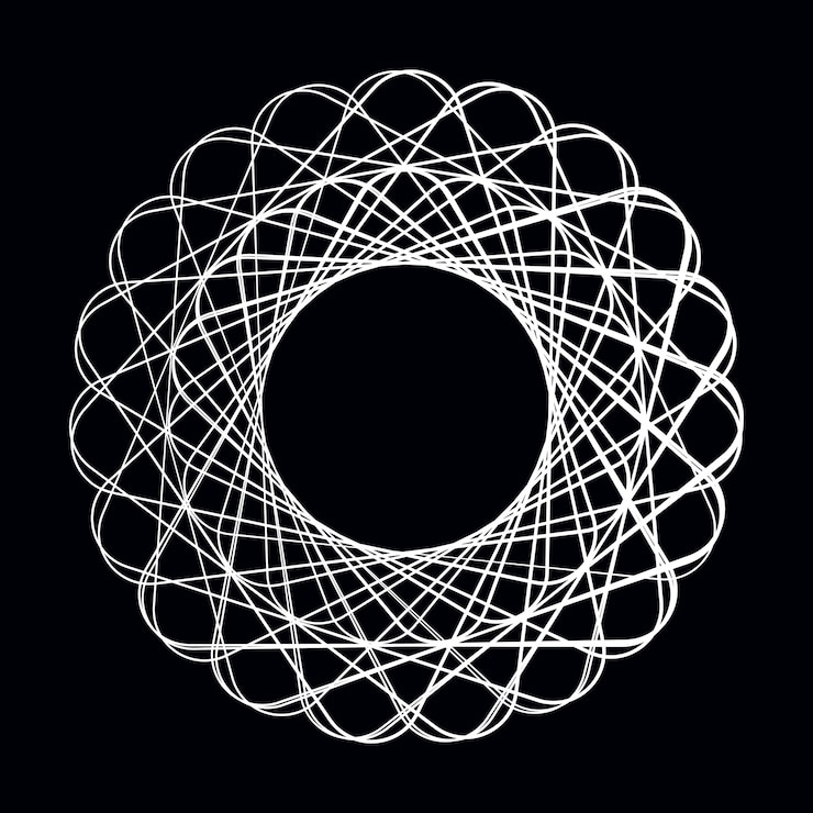 Ücretsiz Vektör soyut dairesel geometrik öğe vektörü