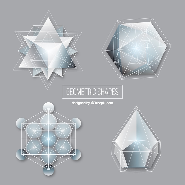 Ücretsiz Vektör soyut geometrik şekiller