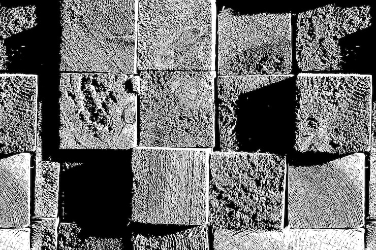 Ücretsiz Vektör stone wall texture with closeup view