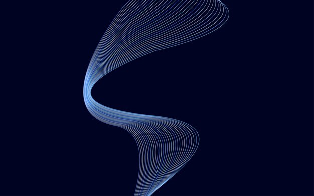 stylish colorful lines wavy lines abstract background design