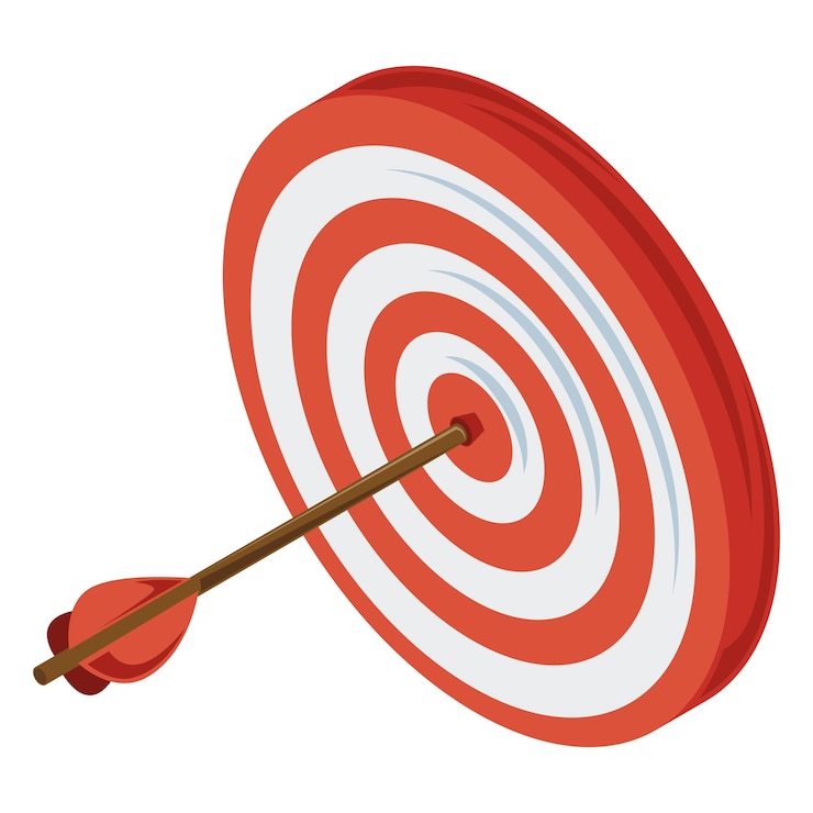 Ücretsiz Vektör target and arrow