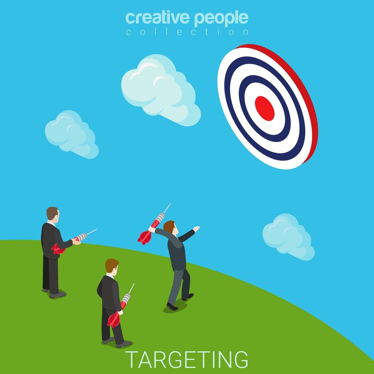 Ücretsiz Vektör targeting aiming flat isometric