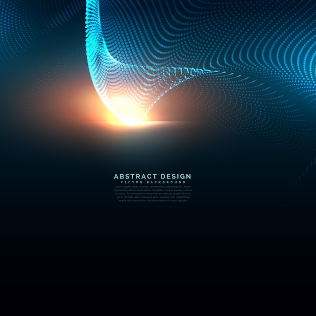 Technology background made with particles