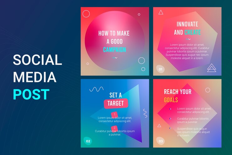 Ücretsiz Vektör tips instagram post pack