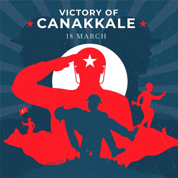 Ücretsiz Vektör victory of canakkale illustration