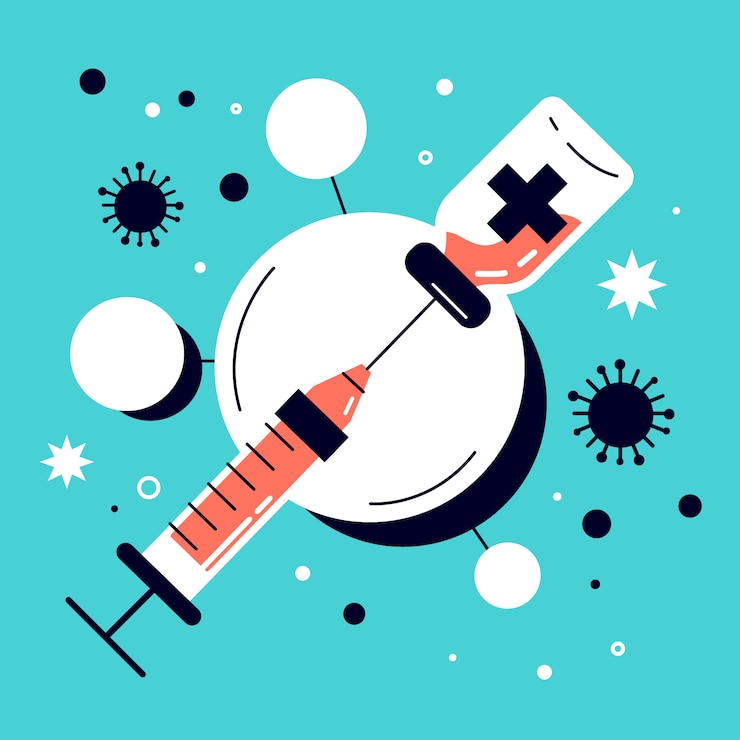 Ücretsiz Vektör virus antidote concept