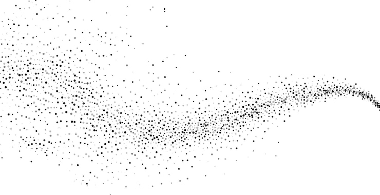 Ücretsiz Vektör wavy style halftone stipple pattern banner with spray effect