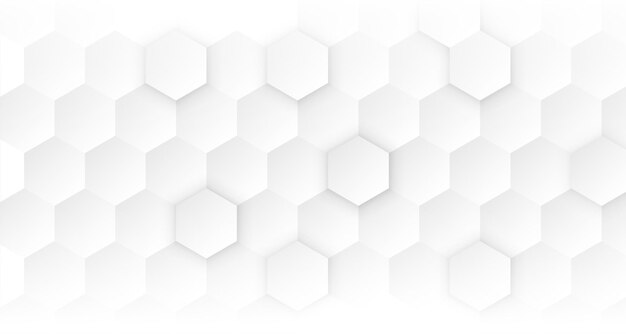 white clean hexagonal medical concept