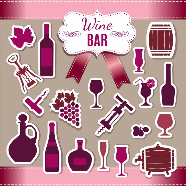 Wine stickers collection