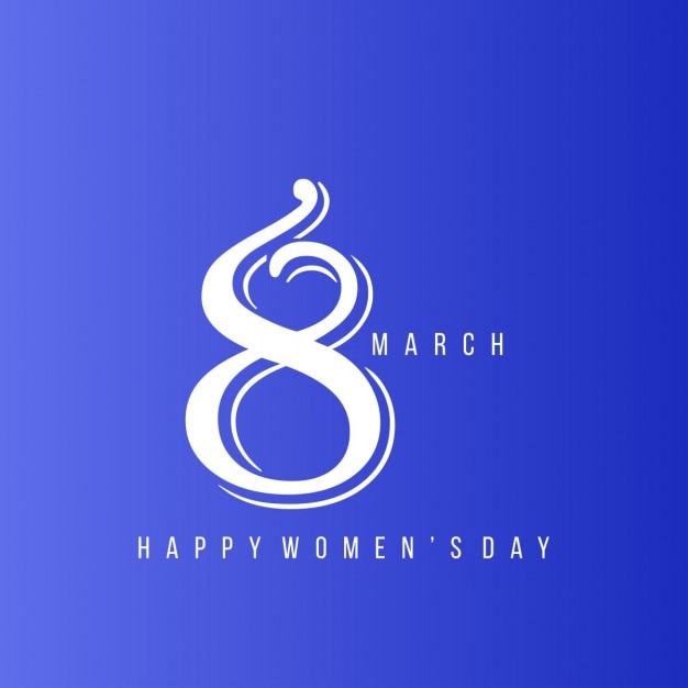 Ücretsiz Vektör women's day, blue background