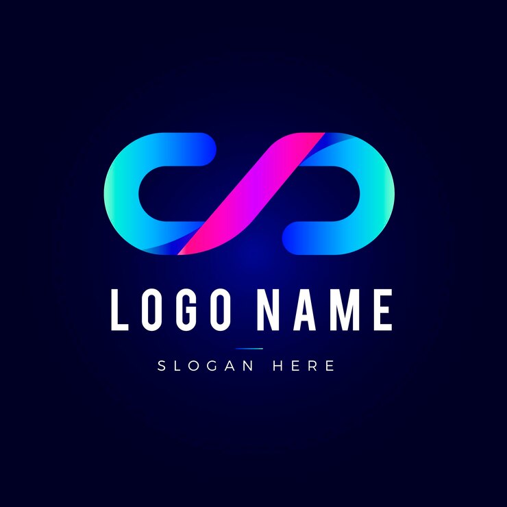Ücretsiz Vektör yaratıcı gradyan kod logosu