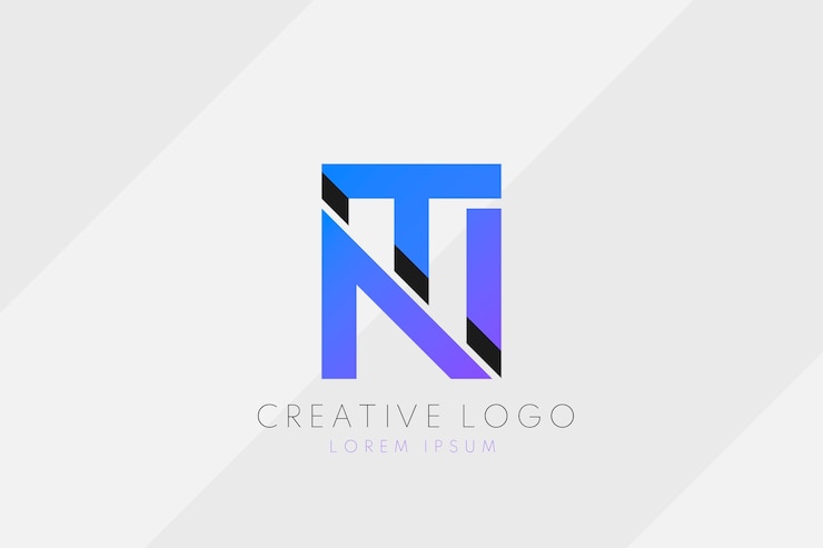 Ücretsiz Vektör yaratıcı profesyonel tn logo şablonu