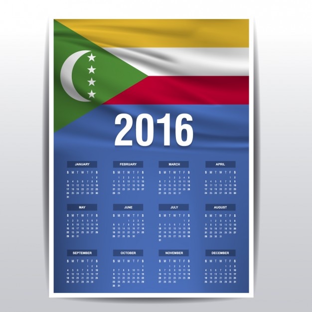2016 Calendrier Des Comores
