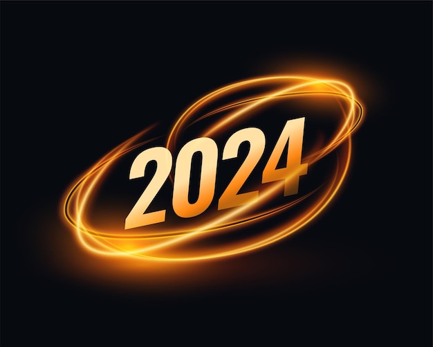 Bonne Année 2024 PNG , Nouvel An 2024, Texte Du Nouvel An 2024, étiquette  De Texture Dorée PNG et vecteur pour téléchargement gratuit