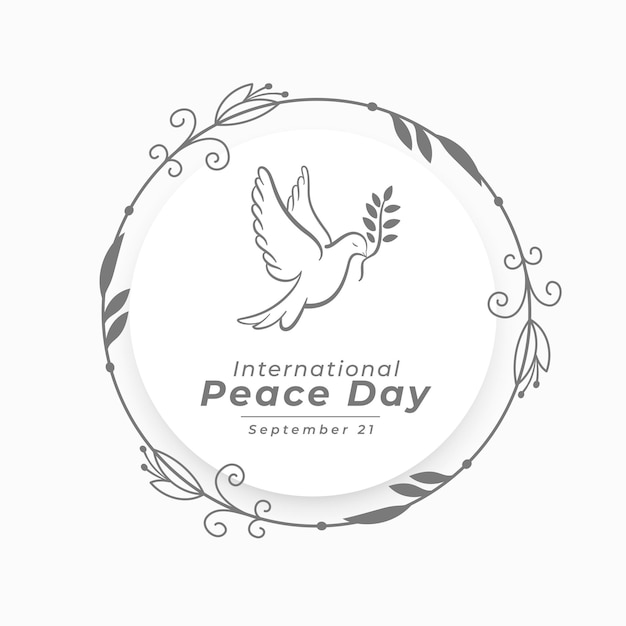 21 Septembre, Fond De La Journée Mondiale De La Paix Pour L'unité Sociale Et Le Vecteur De Foi