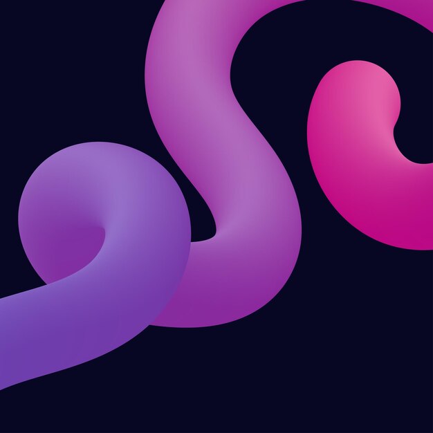 3d formes liquides torsadées colorées abstraites Éléments de conception créatifs Éléments de formes de gradient modernes vectoriels pour bannerbackgroundposter
