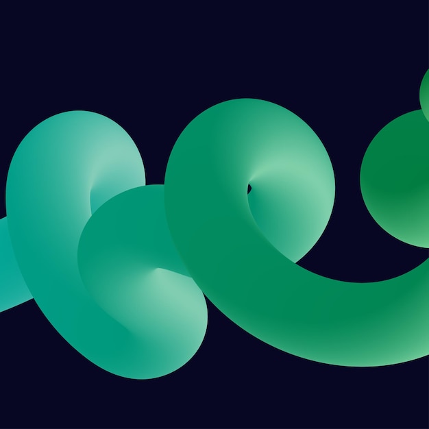 3d formes liquides torsadées colorées abstraites Éléments de conception créatifs Éléments de formes de gradient modernes vectoriels pour bannerbackgroundposter