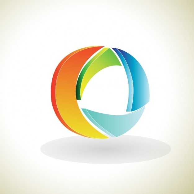 Vecteur gratuit 3d logo signe