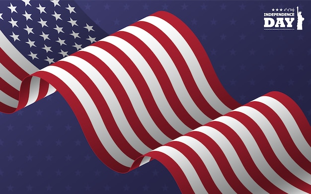 Statue De La Liberte Et Drapeau Americain 4e Du Jour Des Usa Vecteur Gratuite Statue De La Liberte Et Drapeau Americain 4e Du Jour Des Usa Vecteur Gratuite