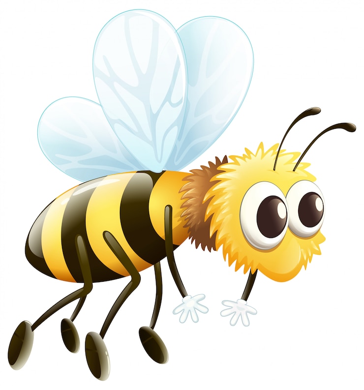 Vecteur gratuit une abeille