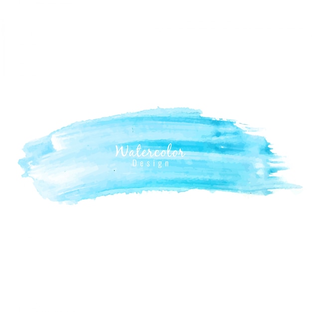 Abstract blue watercolor stain design