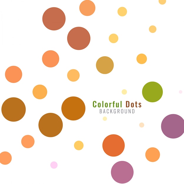 Vecteur gratuit abstract colorful dots background