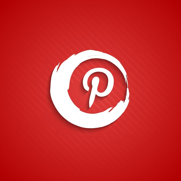 Abstract pinterest icon background