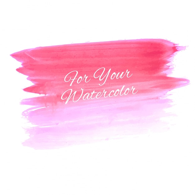 Vecteur gratuit abstrait belle illustration de fond aquarelle rose