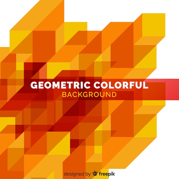 Vecteur gratuit abstrait coloré avec des formes géométriques