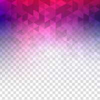 Vecteur gratuit abstrait coloré polygonale transparente