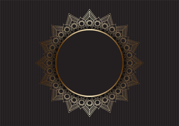 Vecteur gratuit abstrait avec un design de mandala d'or de luxe