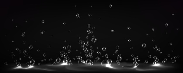 Abstrait De L'eau Bouillante Avec Des Bulles D'air