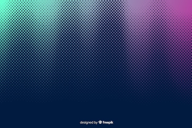 Vecteur gratuit abstrait avec effet demi-ton dégradé
