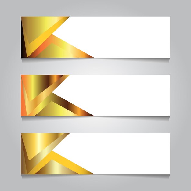 Abstrait géométrique luxe couleur or pour la promotion ou l'offre d'illustration vectorielle