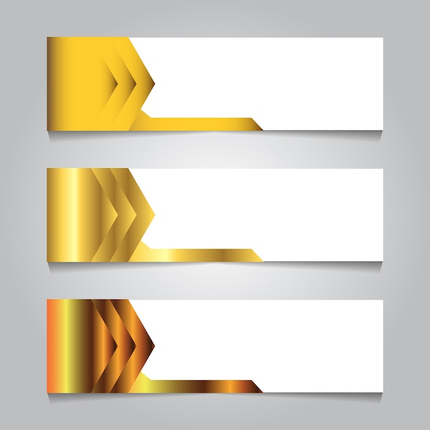 Abstrait géométrique luxe couleur or pour la promotion ou l'offre d'illustration vectorielle