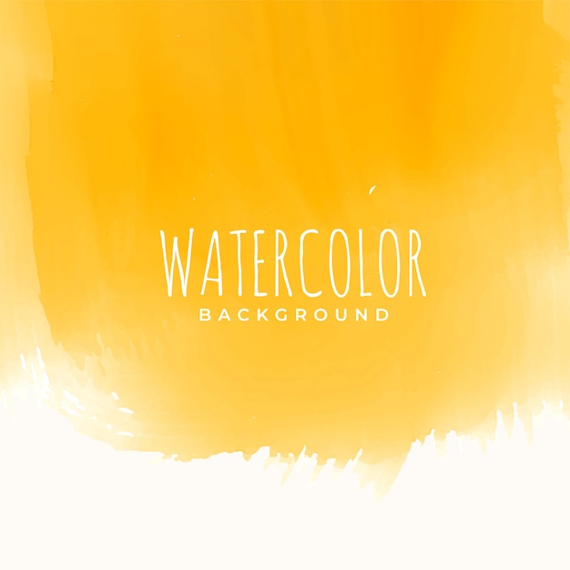 Vecteur gratuit abstrait jaune texture aquarelle