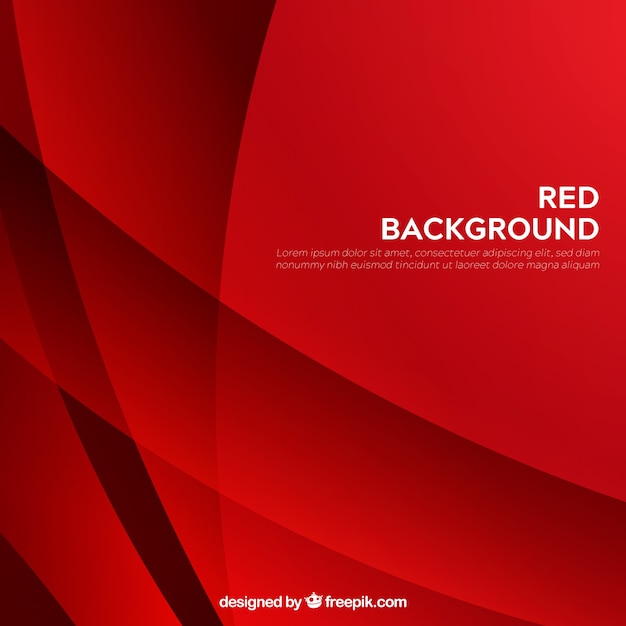 Abstrait moderne rouge avec des formes