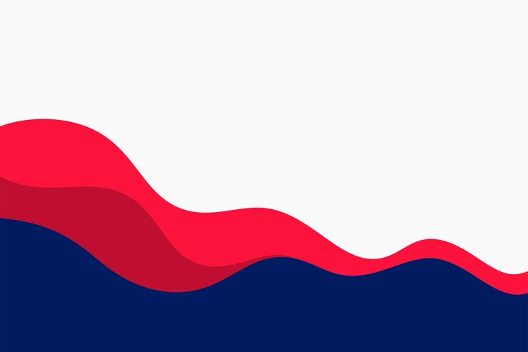 Vecteur gratuit abstrait numérique rouge et bleu dans la conception liquide