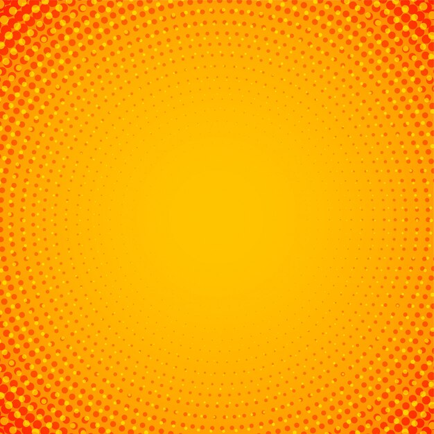 Abstrait orange demi-teinte circulaire